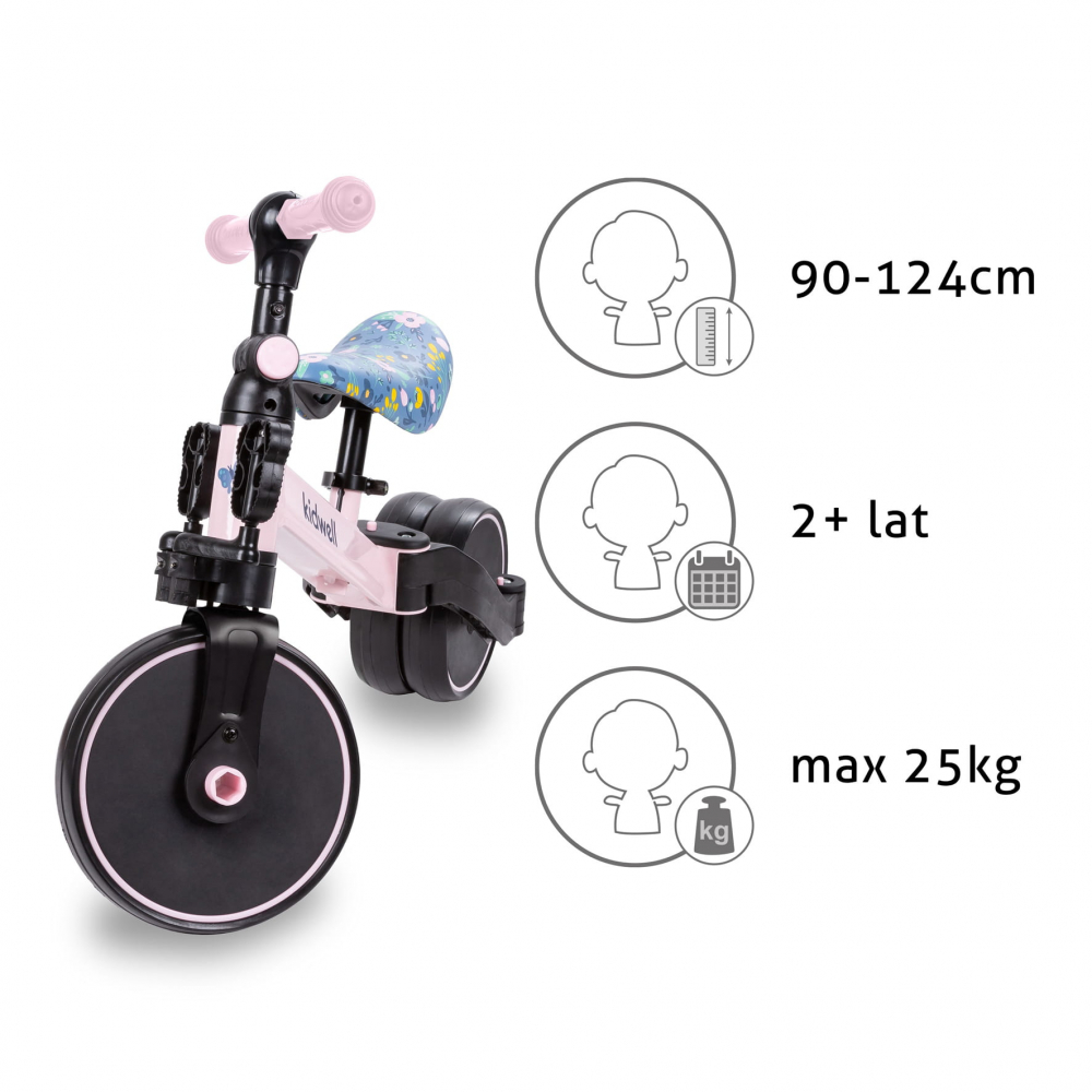 Tricicleta si bicicleta Pico Spring Flower 3 in 1, Kidwell [9]