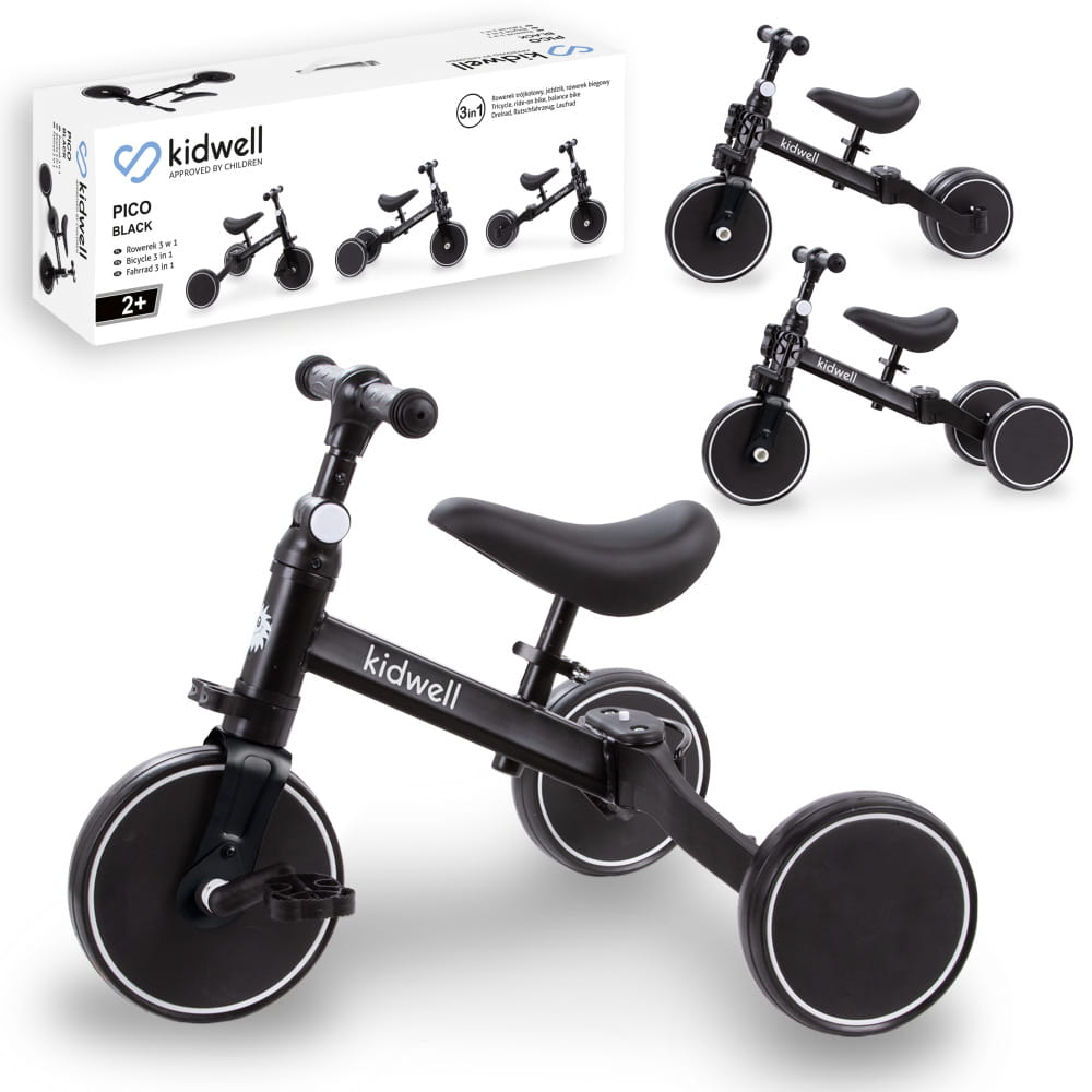 Tricicleta si bicicleta Pico Black 3 in 1, Kidwell [5]