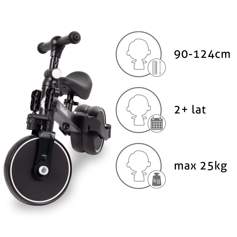 Tricicleta si bicicleta Pico Black 3 in 1, Kidwell [3]