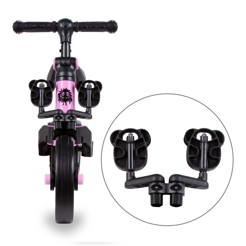 Tricicleta si bicicleta Pico Pink Rose 3 in 1, Kidwell [9]
