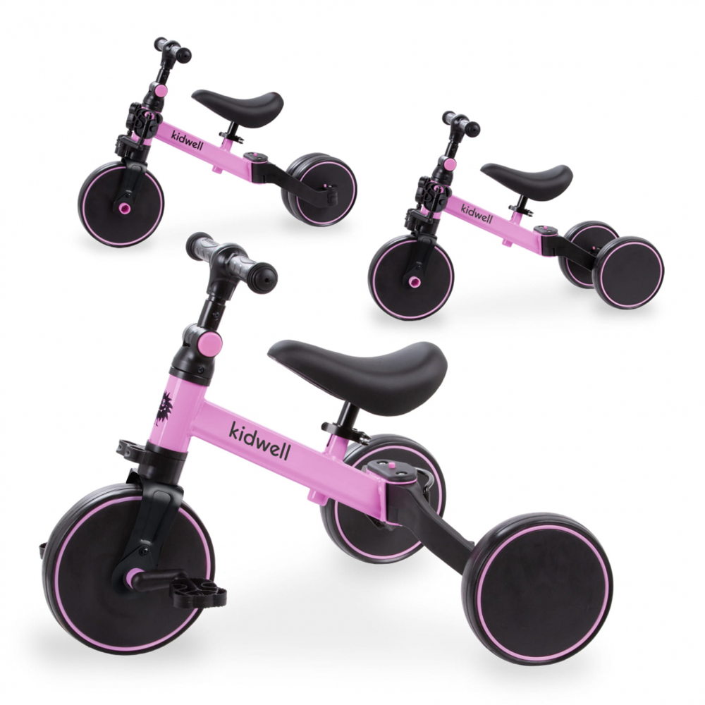 Tricicleta si bicicleta Pico Pink Rose 3 in 1, Kidwell [1]
