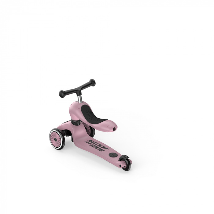 Trotineta copii cu sezut si maner, transformabila 3in1, Highwaykick 1 Push and Go Wildberry, 1-5 ani, pana la 50 kg, Scoot & Ride [7]