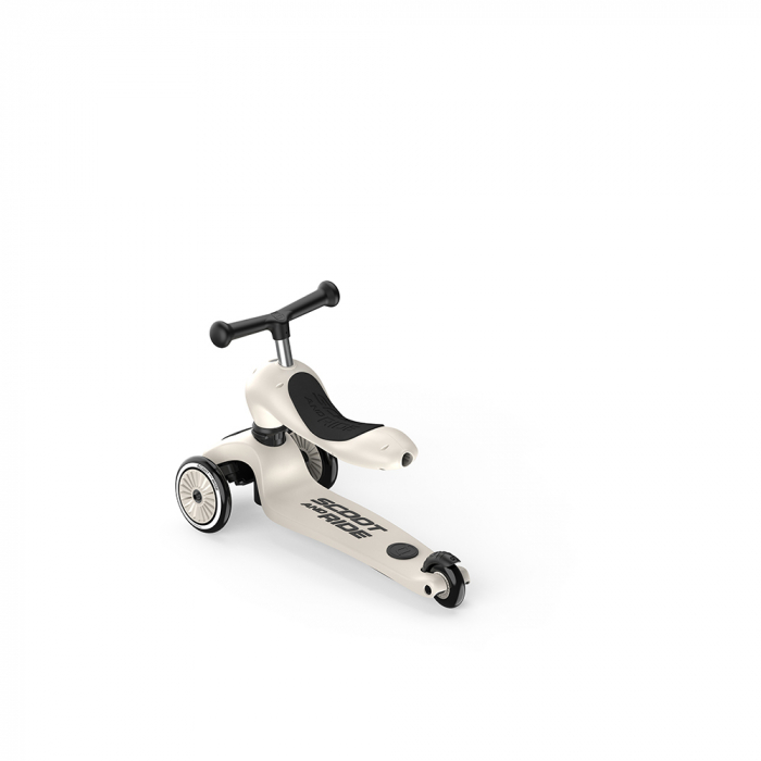Trotineta copii cu sezut si maner, transformabila 3in1, Highwaykick 1 Push and Go Ash, 1-5 ani, pana la 50 kg, Scoot & Ride [8]