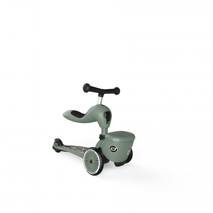 Trotineta copii cu sezut, suport jucarie, transformabila 2in1, HighwayKick 1 Lifestyle Greenlines, 1-5 ani, pana la 50 kg, Scoot & Ride [5]