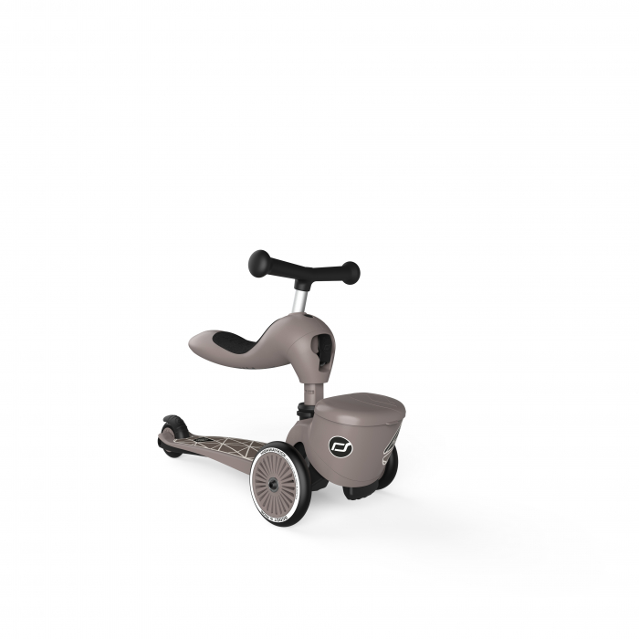 Trotineta copii cu sezut, suport jucarie, transformabila 2in1, HighwayKick 1 Lifestyle Brownlines, 1-5 ani, pana la 50 kg, Scoot & Ride [6]