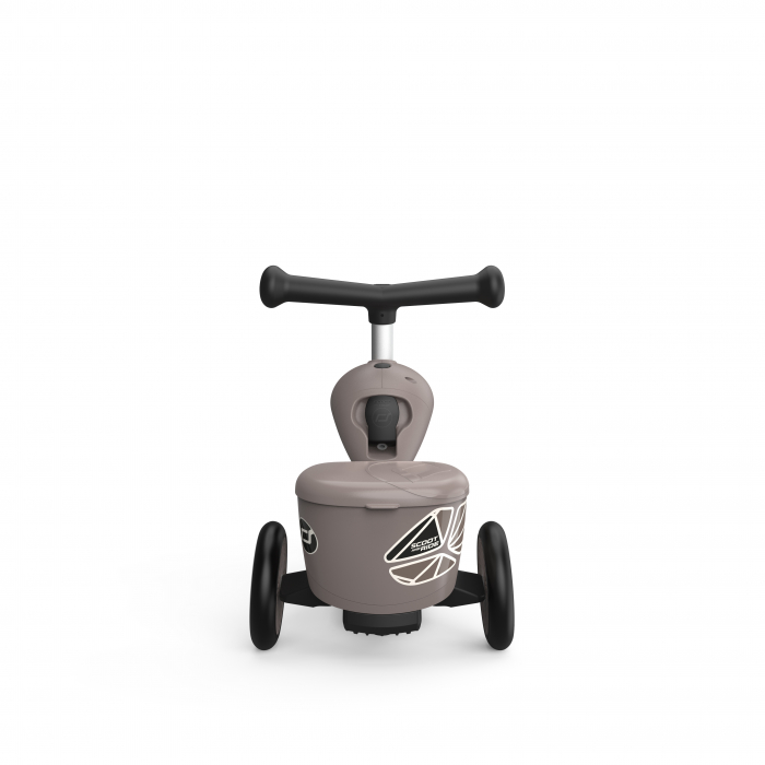Trotineta copii cu sezut, suport jucarie, transformabila 2in1, HighwayKick 1 Lifestyle Brownlines, 1-5 ani, pana la 50 kg, Scoot & Ride [8]