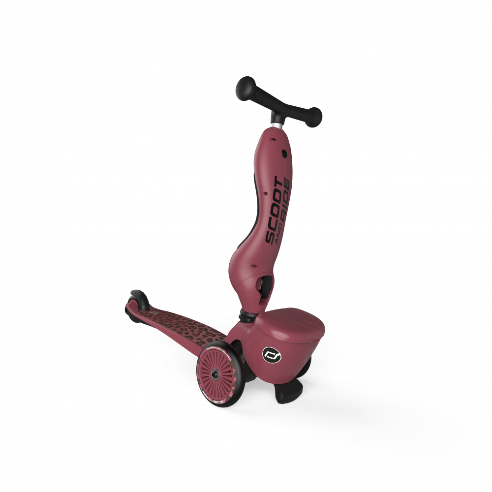 Trotineta copii cu sezut, suport jucarie, transformabila 2in1, HighwayKick 1 Lifestyle Wildcat, 1-5 ani, pana la 50 kg, Scoot & Ride [6]