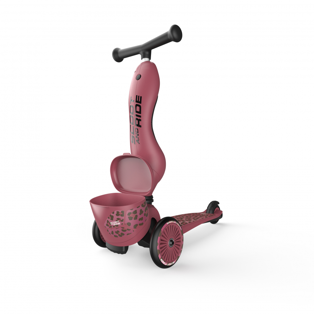 Trotineta copii cu sezut, suport jucarie, transformabila 2in1, HighwayKick 1 Lifestyle Wildcat, 1-5 ani, pana la 50 kg, Scoot & Ride [7]
