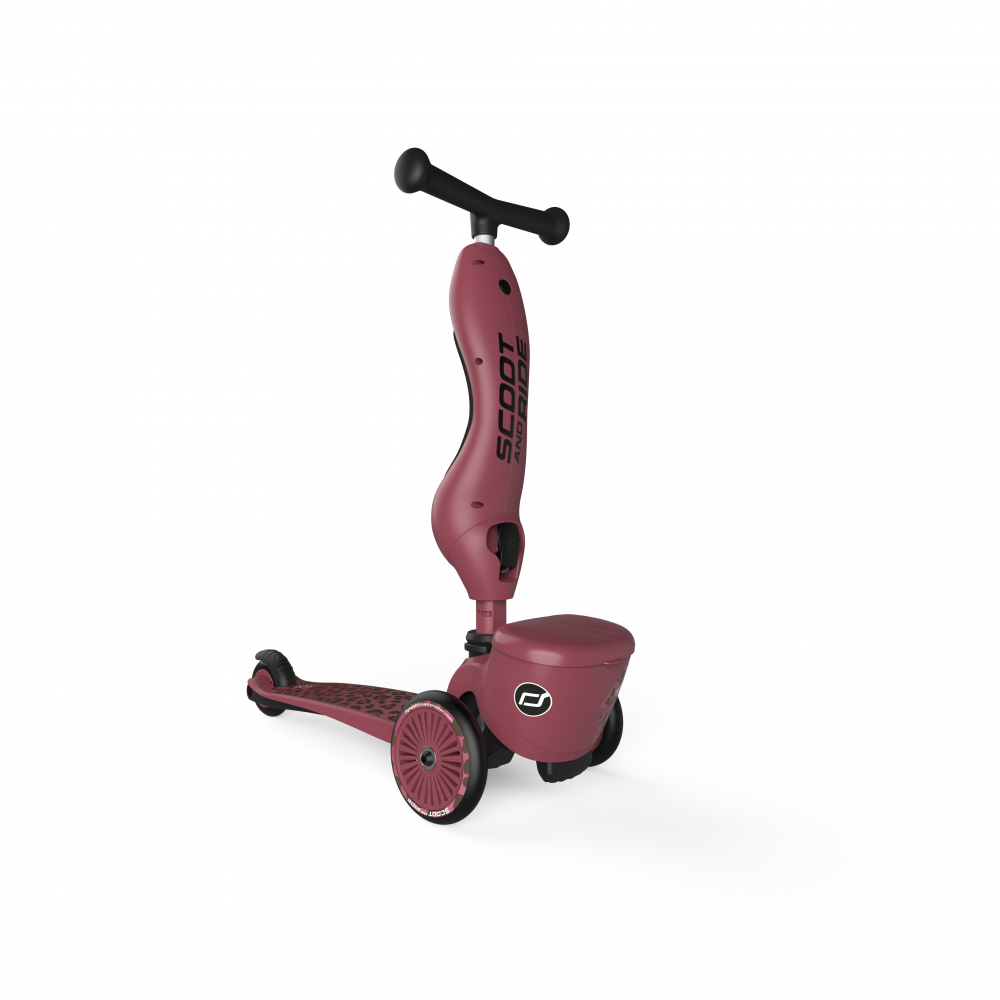 Trotineta copii cu sezut, suport jucarie, transformabila 2in1, HighwayKick 1 Lifestyle Wildcat, 1-5 ani, pana la 50 kg, Scoot & Ride [4]
