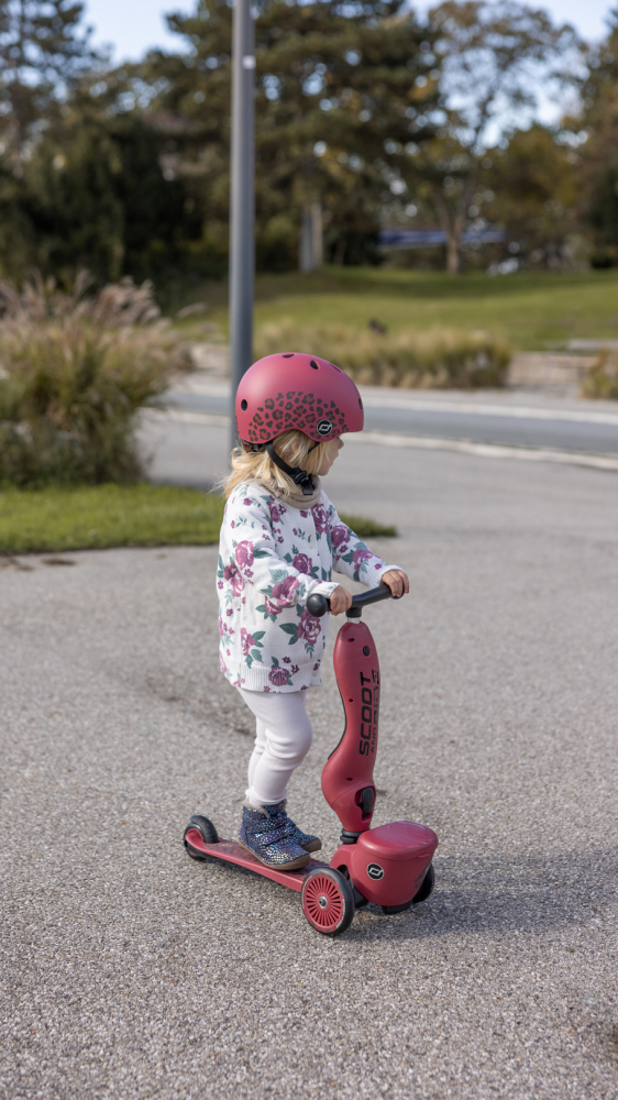 Trotineta copii cu sezut, suport jucarie, transformabila 2in1, HighwayKick 1 Lifestyle Wildcat, 1-5 ani, pana la 50 kg, Scoot & Ride [27]