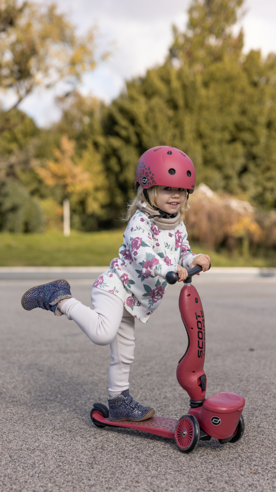 Trotineta copii cu sezut, suport jucarie, transformabila 2in1, HighwayKick 1 Lifestyle Wildcat, 1-5 ani, pana la 50 kg, Scoot & Ride [20]