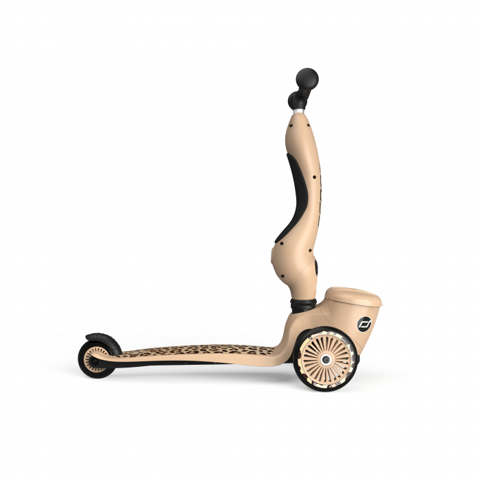 Trotineta copii cu sezut, suport jucarie, transformabila 2in1, HighwayKick 1 Lifestyle Leopard, 1-5 ani, pana la 50 kg, Scoot & Ride [21]