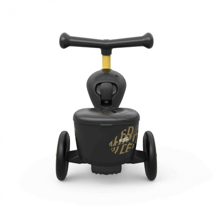 Trotineta copii cu sezut, suport jucarie, transformabila 2in1, HighwayKick 1 Lifestyle Black Gold Limited, 1-5 ani, pana la 50 kg, Scoot & Ride [7]