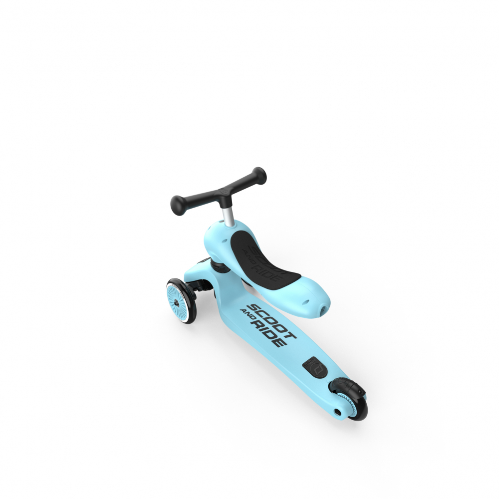 Trotineta copii cu sezut, transformabila 2in1, HighwayKick 1 Blueberry, 1-5 ani, pana la 50 kg, Scoot & Ride [2]