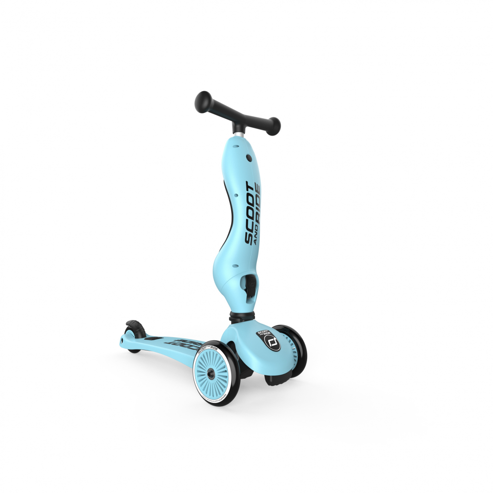 Trotineta copii cu sezut, transformabila 2in1, HighwayKick 1 Blueberry, 1-5 ani, pana la 50 kg, Scoot & Ride [9]