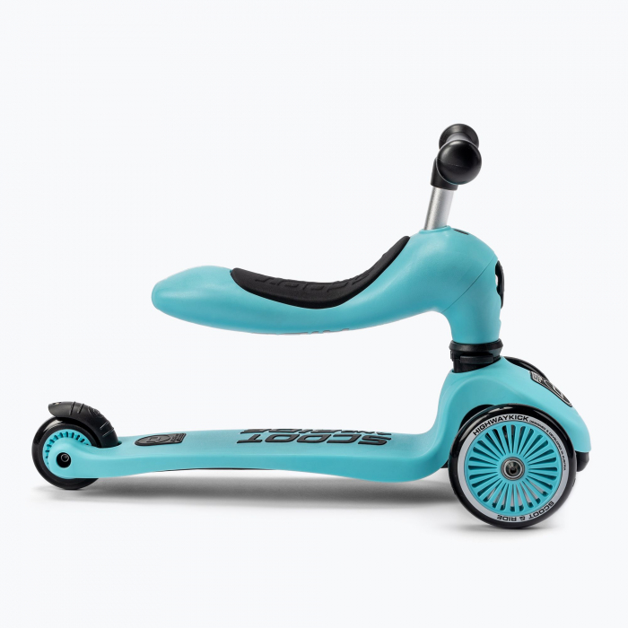 Trotineta copii cu sezut, transformabila 2in1, HighwayKick 1 Blueberry, 1-5 ani, pana la 50 kg, Scoot & Ride [17]