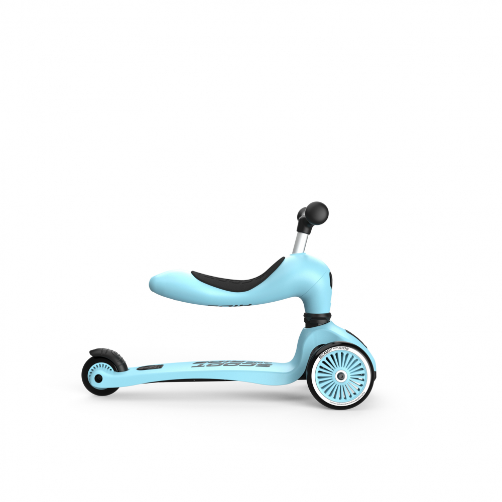 Trotineta copii cu sezut, transformabila 2in1, HighwayKick 1 Blueberry, 1-5 ani, pana la 50 kg, Scoot & Ride [5]