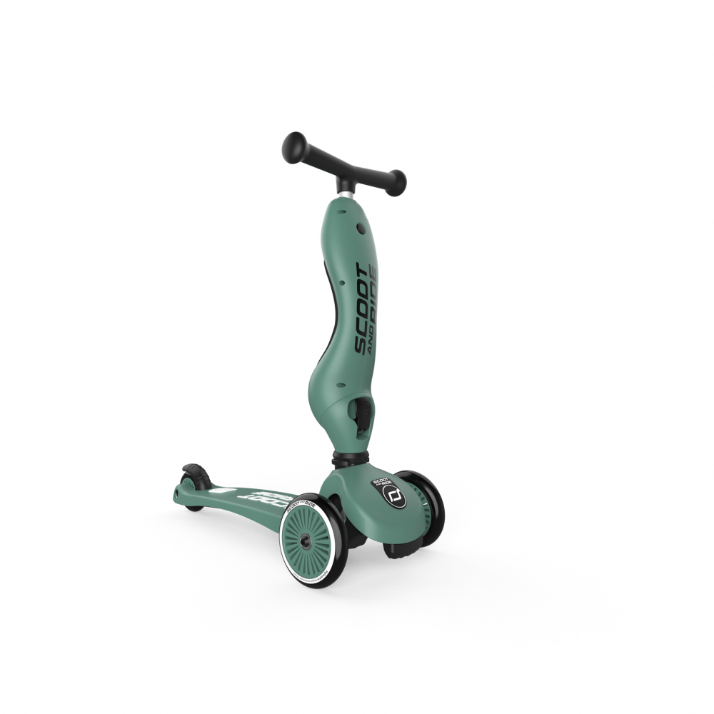 Trotineta copii cu sezut, transformabila 2in1, HighwayKick 1 Forest, 1-5 ani, pana la 50 kg, Scoot & Ride [12]