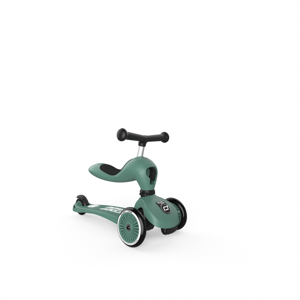 Trotineta copii cu sezut, transformabila 2in1, HighwayKick 1 Forest, 1-5 ani, pana la 50 kg, Scoot & Ride [4]
