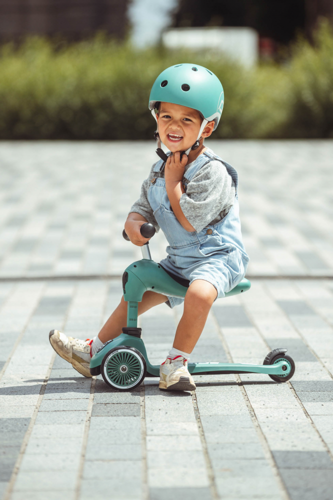 Trotineta copii cu sezut, transformabila 2in1, HighwayKick 1 Forest, 1-5 ani, pana la 50 kg, Scoot & Ride [20]