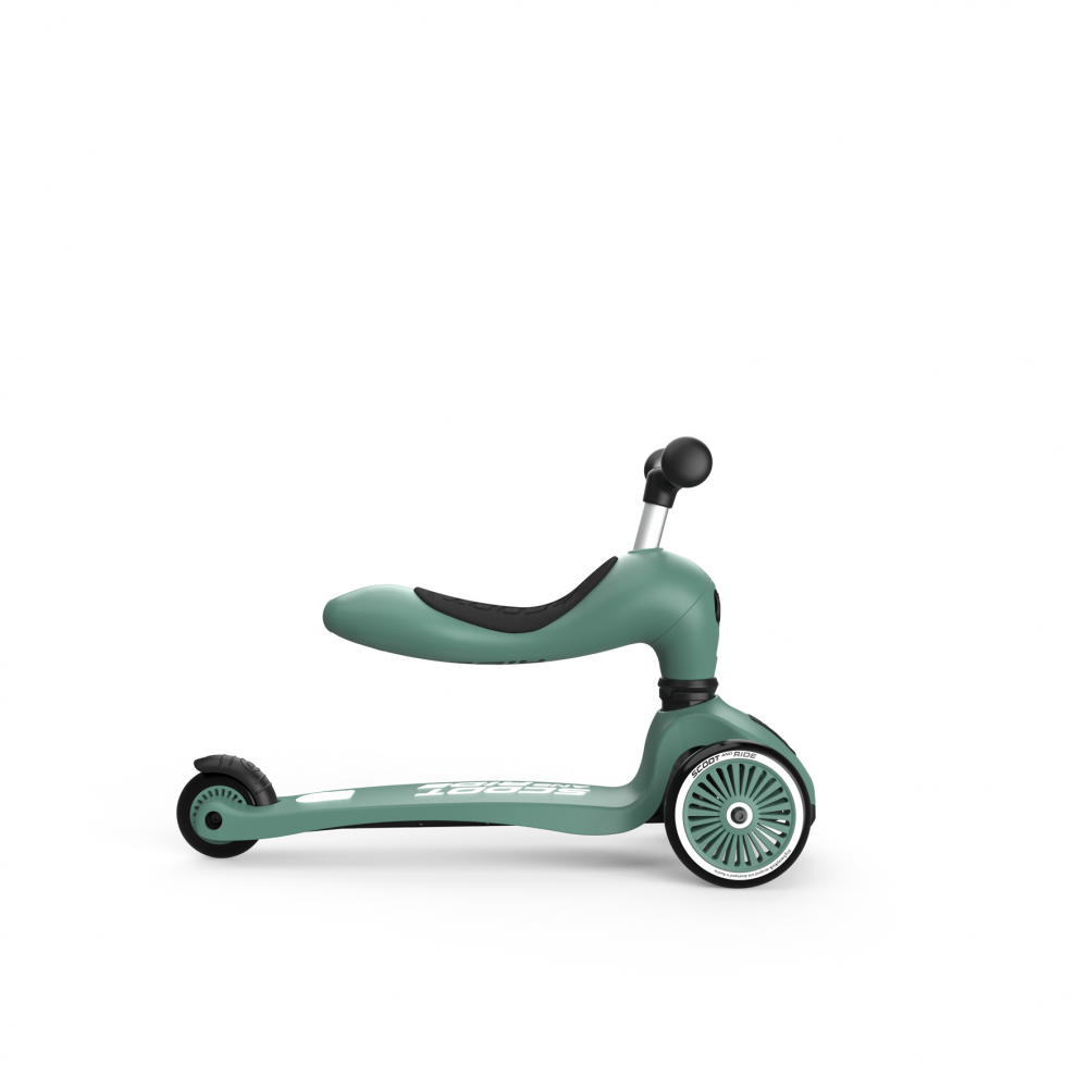 Trotineta copii cu sezut, transformabila 2in1, HighwayKick 1 Forest, 1-5 ani, pana la 50 kg, Scoot & Ride [5]