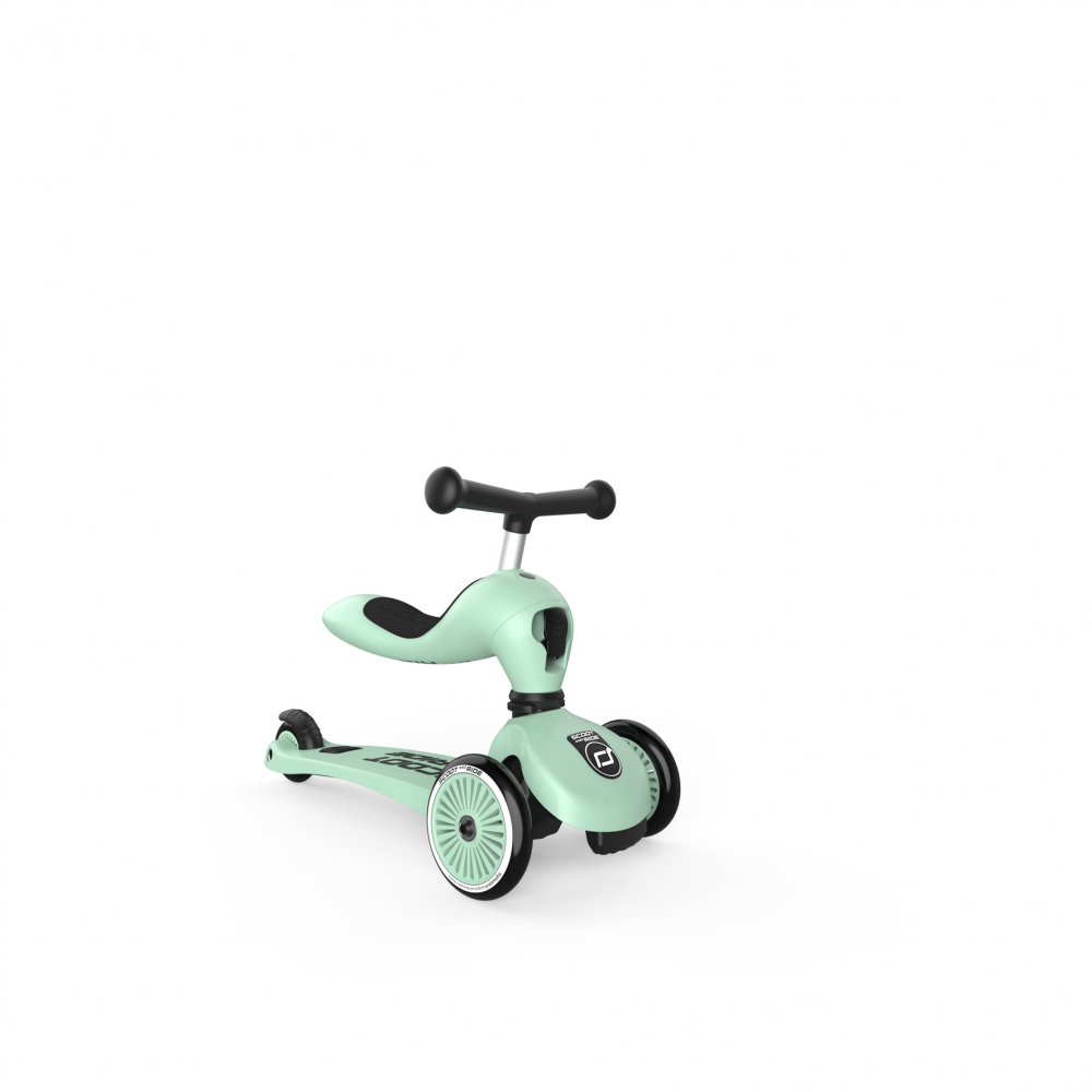 Trotineta copii cu sezut, transformabila 2in1, HighwayKick 1 Kiwi, 1-5 ani, pana la 50 kg, Scoot & Ride [4]