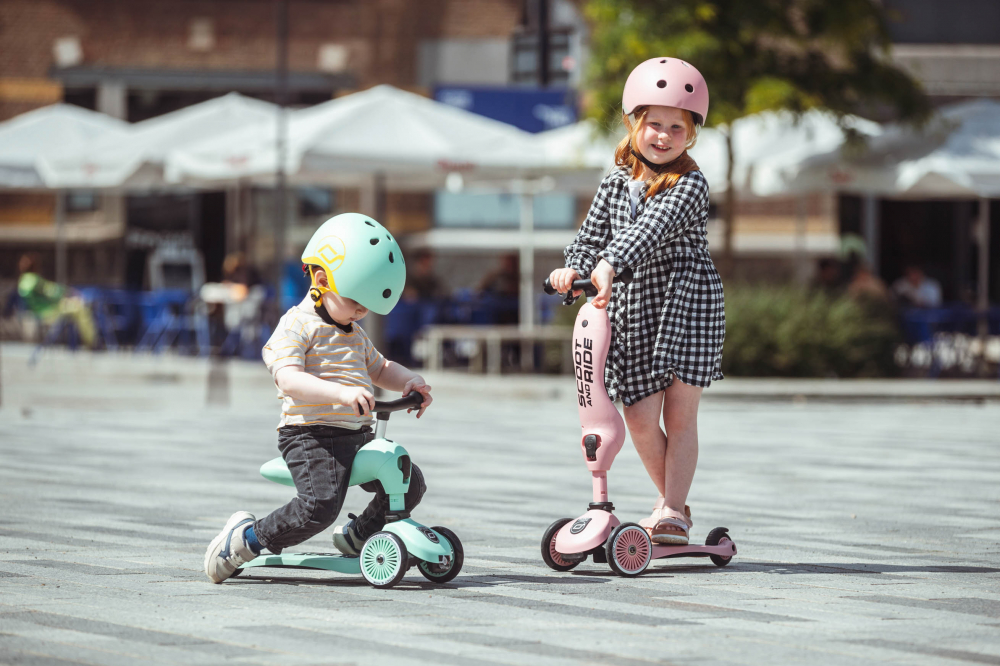 Trotineta copii cu sezut, transformabila 2in1, HighwayKick 1 Kiwi, 1-5 ani, pana la 50 kg, Scoot & Ride [26]