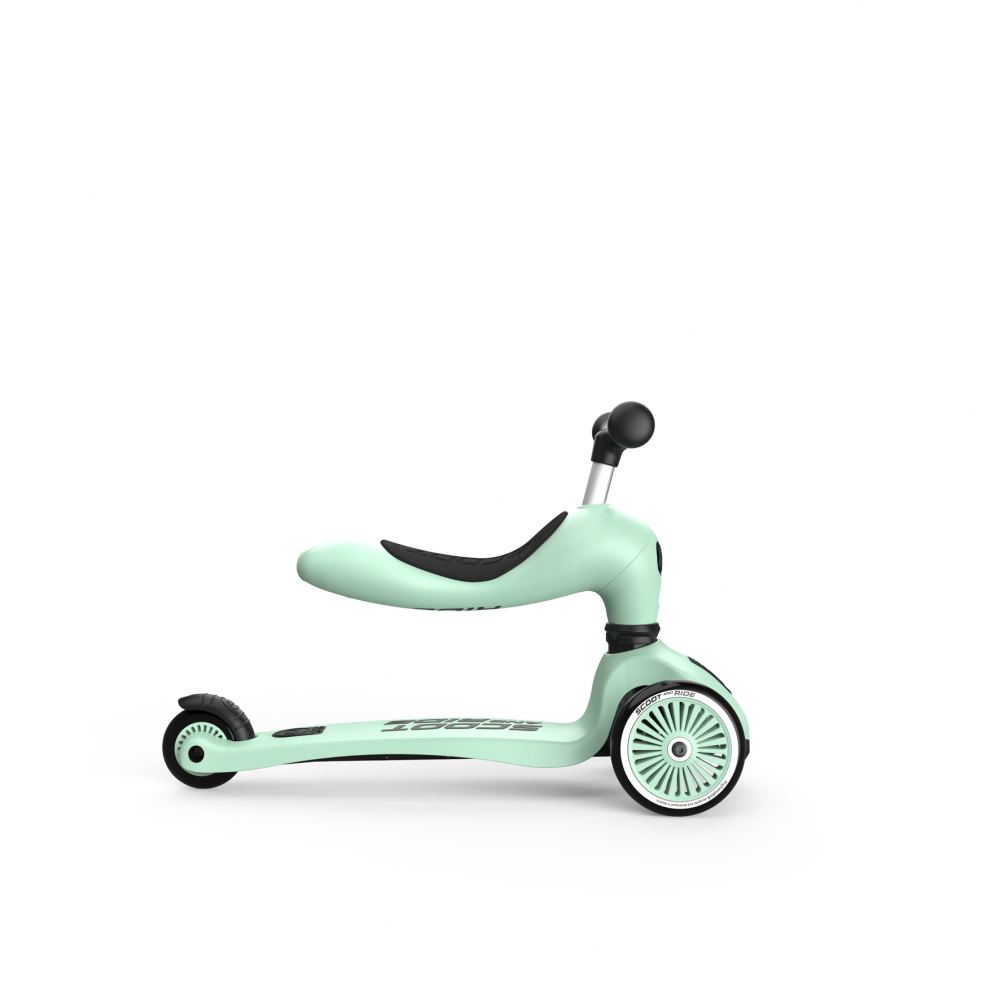 Trotineta copii cu sezut, transformabila 2in1, HighwayKick 1 Kiwi, 1-5 ani, pana la 50 kg, Scoot & Ride [5]