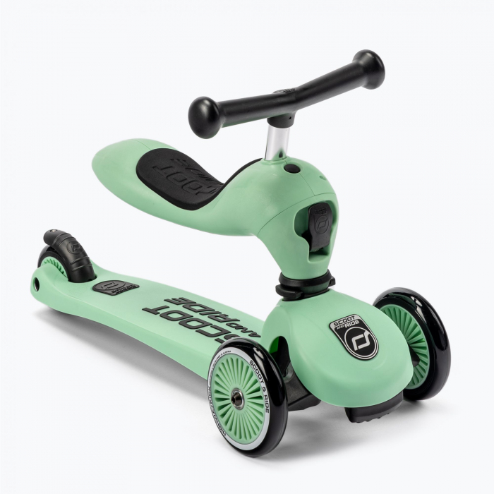 Trotineta copii cu sezut, transformabila 2in1, HighwayKick 1 Kiwi, 1-5 ani, pana la 50 kg, Scoot & Ride [21]