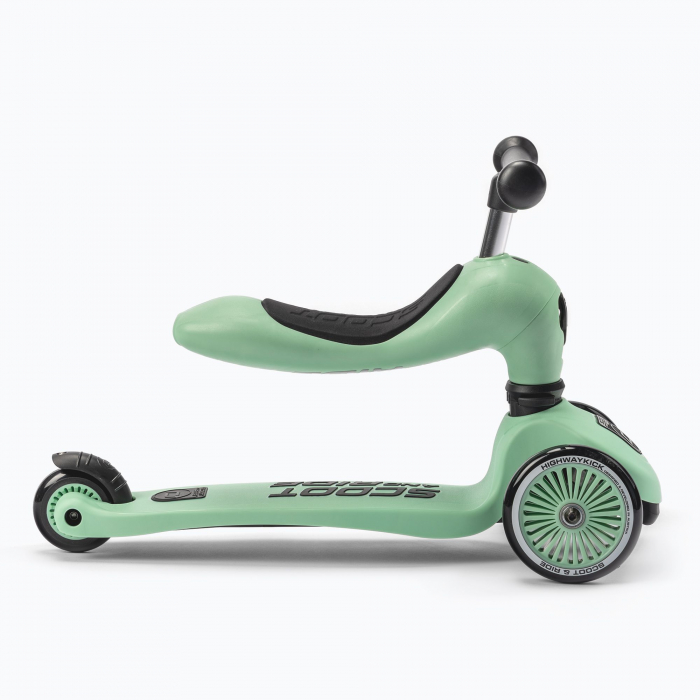 Trotineta copii cu sezut, transformabila 2in1, HighwayKick 1 Kiwi, 1-5 ani, pana la 50 kg, Scoot & Ride [20]