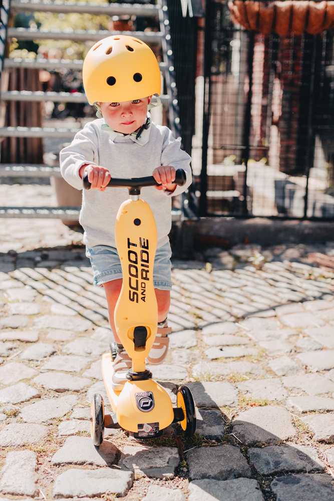 Trotineta copii cu sezut, transformabila 2in1, HighwayKick 1 Lemon, 1-5 ani, pana la 50 kg, Scoot & Ride [27]