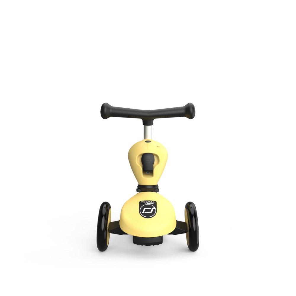 Trotineta copii cu sezut, transformabila 2in1, HighwayKick 1 Lemon, 1-5 ani, pana la 50 kg, Scoot & Ride [3]