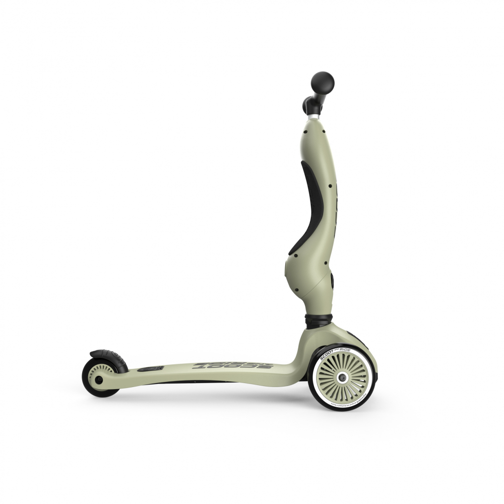 Trotineta copii cu sezut, transformabila 2in1, HighwayKick 1 Olive, 1-5 ani, pana la 50 kg, Scoot & Ride [8]
