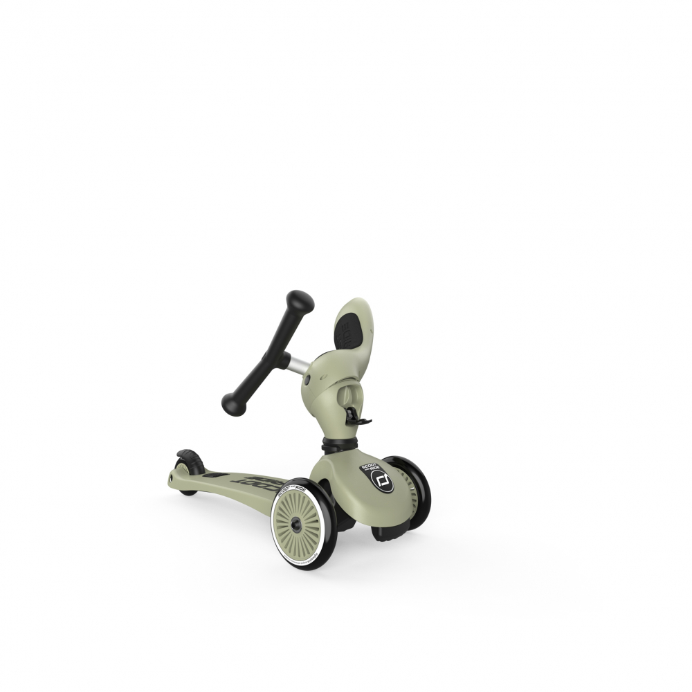 Trotineta copii cu sezut, transformabila 2in1, HighwayKick 1 Olive, 1-5 ani, pana la 50 kg, Scoot & Ride [6]