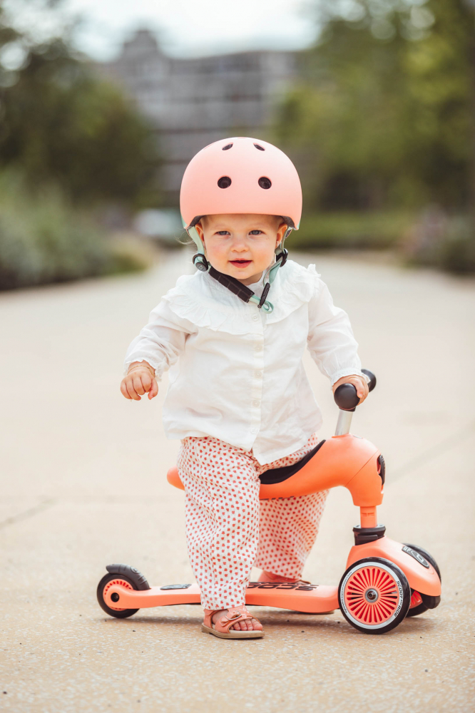 Trotineta copii cu sezut, transformabila 2in1, HighwayKick 1 Peach, 1-5 ani, pana la 50 kg, Scoot & Ride [23]