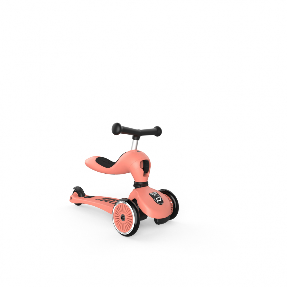 Trotineta copii cu sezut, transformabila 2in1, HighwayKick 1 Peach, 1-5 ani, pana la 50 kg, Scoot & Ride [4]