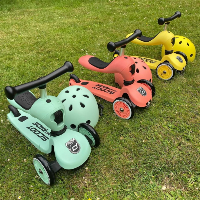 Trotineta copii cu sezut, transformabila 2in1, HighwayKick 1 Peach, 1-5 ani, pana la 50 kg, Scoot & Ride [19]