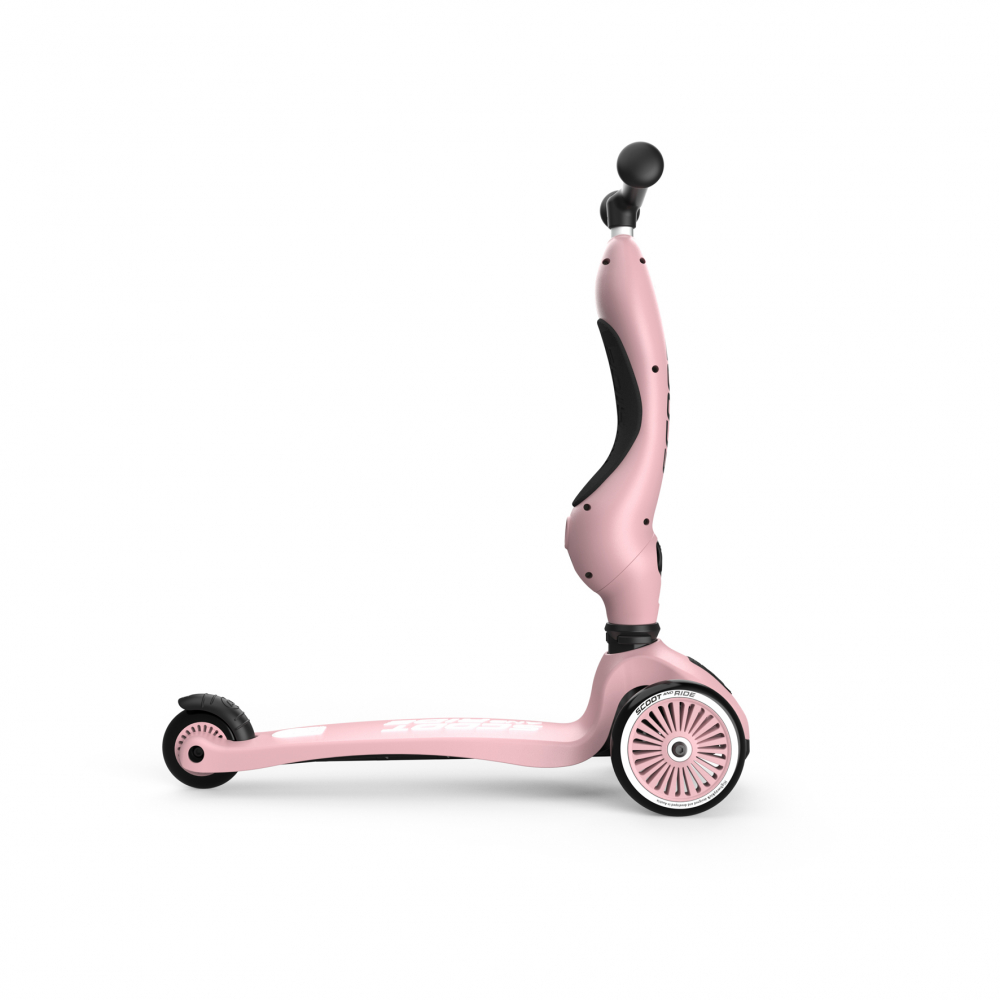 Trotineta copii cu sezut, transformabila 2in1, HighwayKick 1 Rose, 1-5 ani, pana la 50 kg, Scoot & Ride [4]