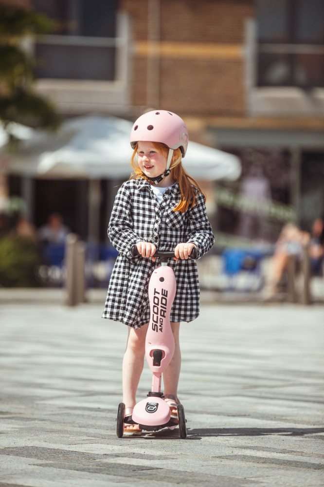 Trotineta copii cu sezut, transformabila 2in1, HighwayKick 1 Rose, 1-5 ani, pana la 50 kg, Scoot & Ride [21]