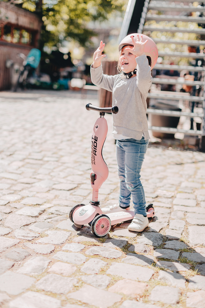 Trotineta copii cu sezut, transformabila 2in1, HighwayKick 1 Rose, 1-5 ani, pana la 50 kg, Scoot & Ride [19]