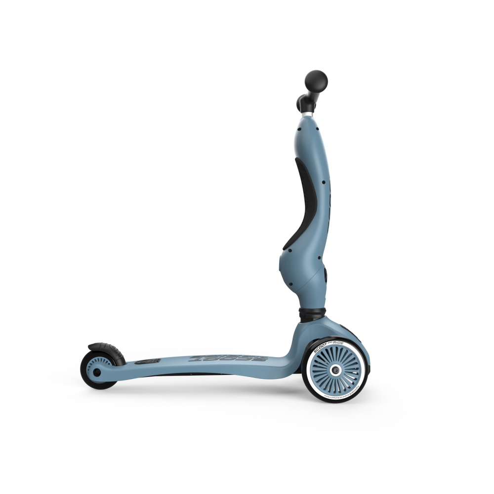 Trotineta copii cu sezut, transformabila 2in1, HighwayKick 1 Steel, 1-5 ani, pana la 50 kg, Scoot & Ride [3]