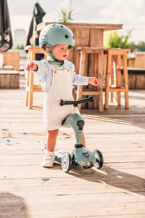 Trotineta copii cu sezut, transformabila 2in1, HighwayKick 1 Steel, 1-5 ani, pana la 50 kg, Scoot & Ride [33]