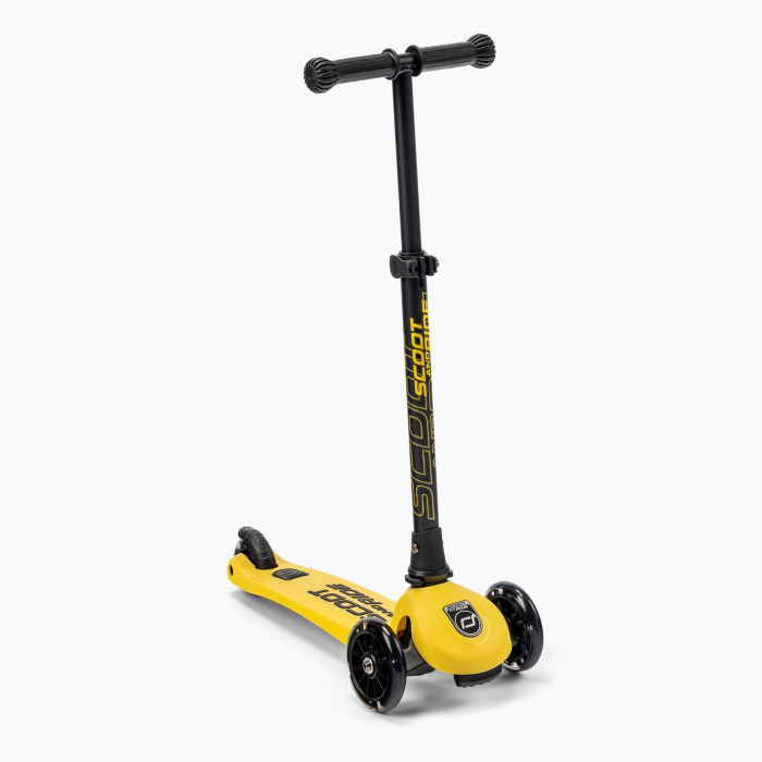 SCOOT AND RIDE - Trotineta HighwayKick 3 Pliabila, 3-6 ani, Lemon, roti luminoase [4]