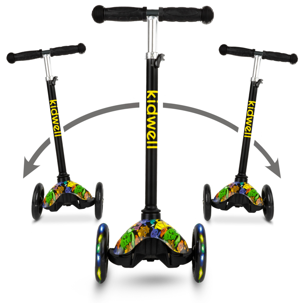 Trotineta copii, reglabila, roti luminoase, Uno Orbitail, 3+ ani, pana la 25 kg, Kidwell [8]