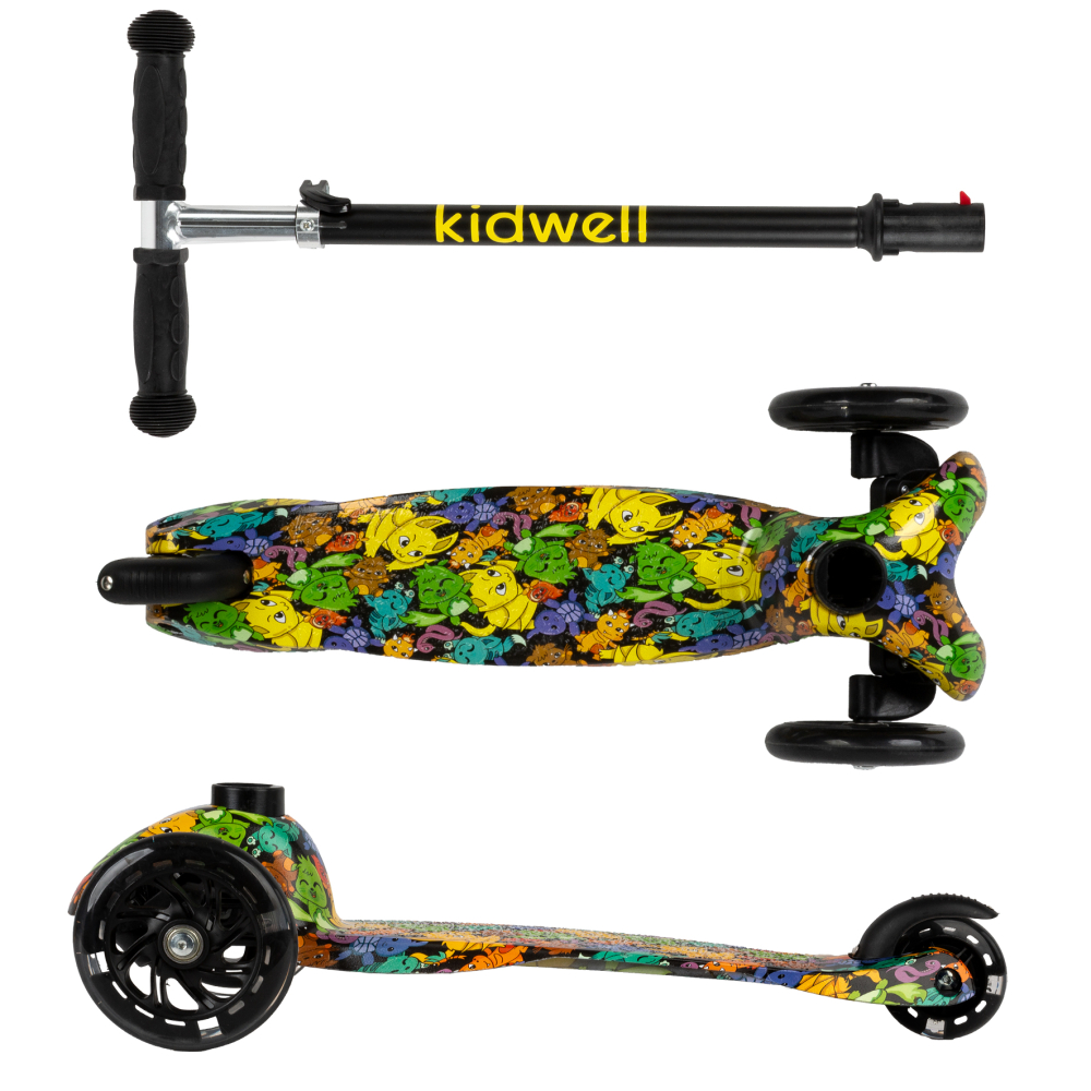 Trotineta copii, reglabila, roti luminoase, Uno Orbitail, 3+ ani, pana la 25 kg, Kidwell [7]