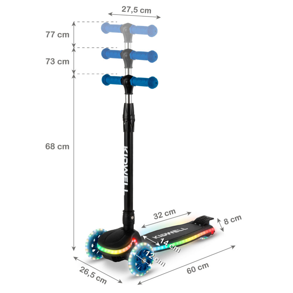 Trotinetă LUMO Blue Balance – Aventură colorată și distracție în siguranță! [10]