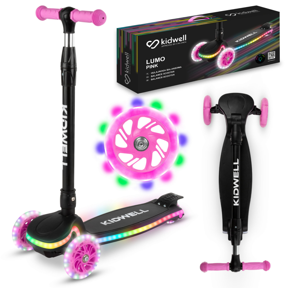 Trotinetă LUMO Pink Balance – Aventură colorată și distracție în siguranță! [1]