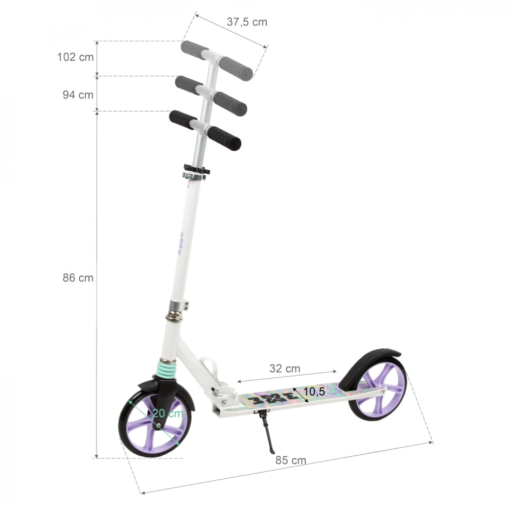 Trotineta pliabila, WXM, DRIFF Fluid, Roți 200mm | ABEC-7 | până la 100 kg, 4 ani + [7]