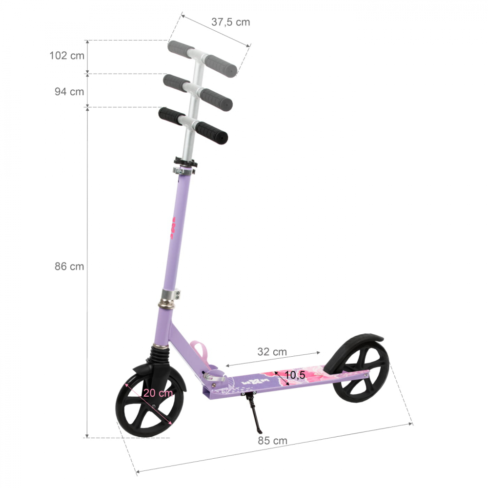 Trotineta pliabila, WXM, DRIFF Hibiscus City, Roți 200mm | ABEC-7 | până la 100 kg, 4 ani + [10]