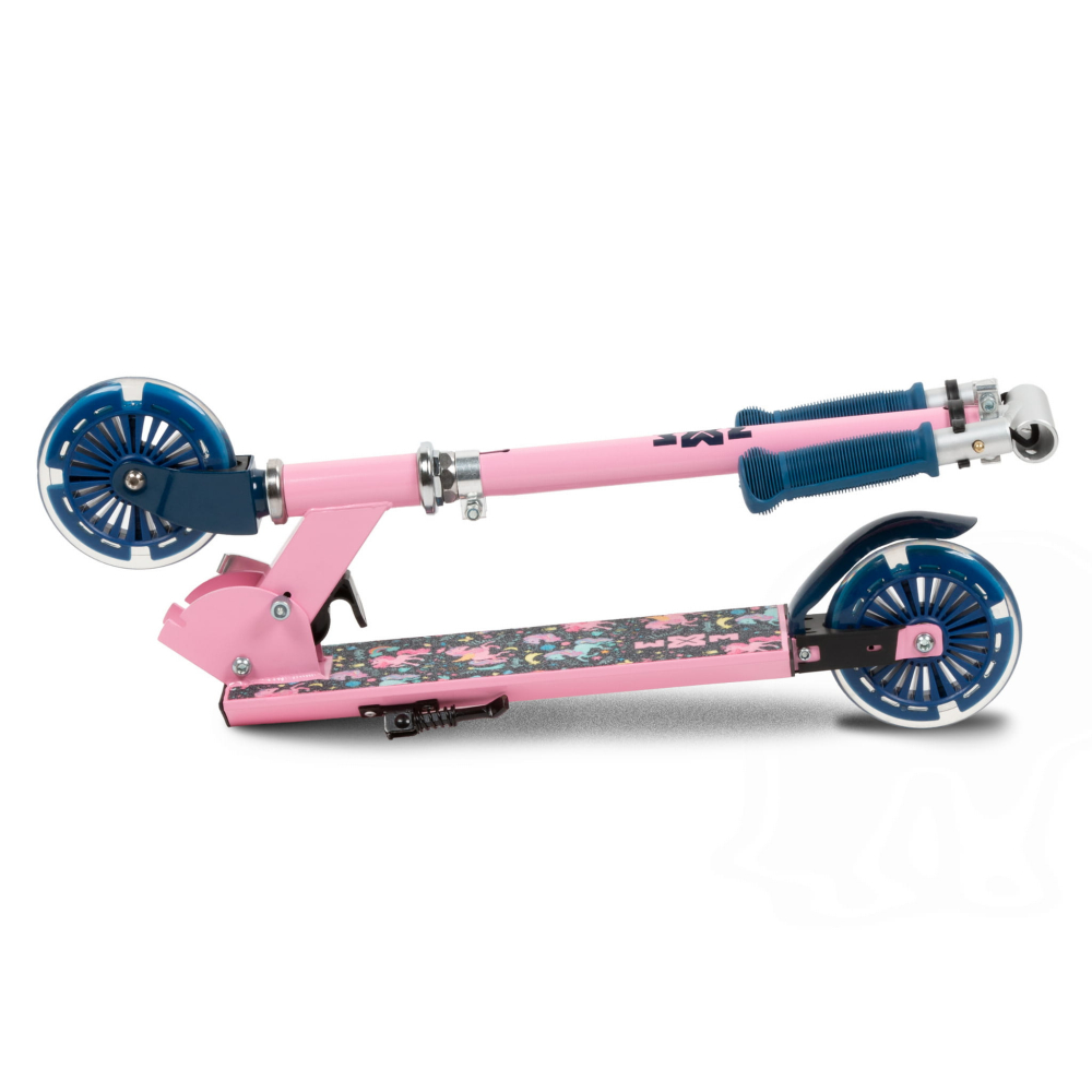 Trotineta pliabila, WXM, SKIPO Unicorn, aluminiu, roti LED 120mm, pana la 50 kg, multicolor [6]